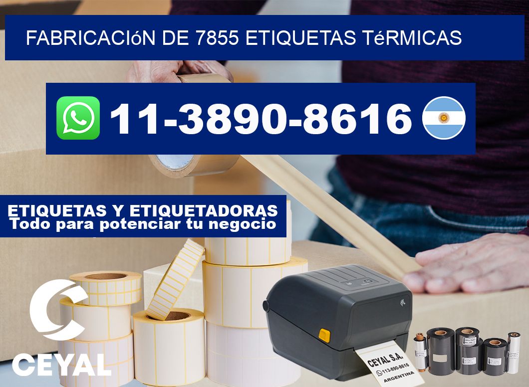 fabricación de 7855 etiquetas térmicas