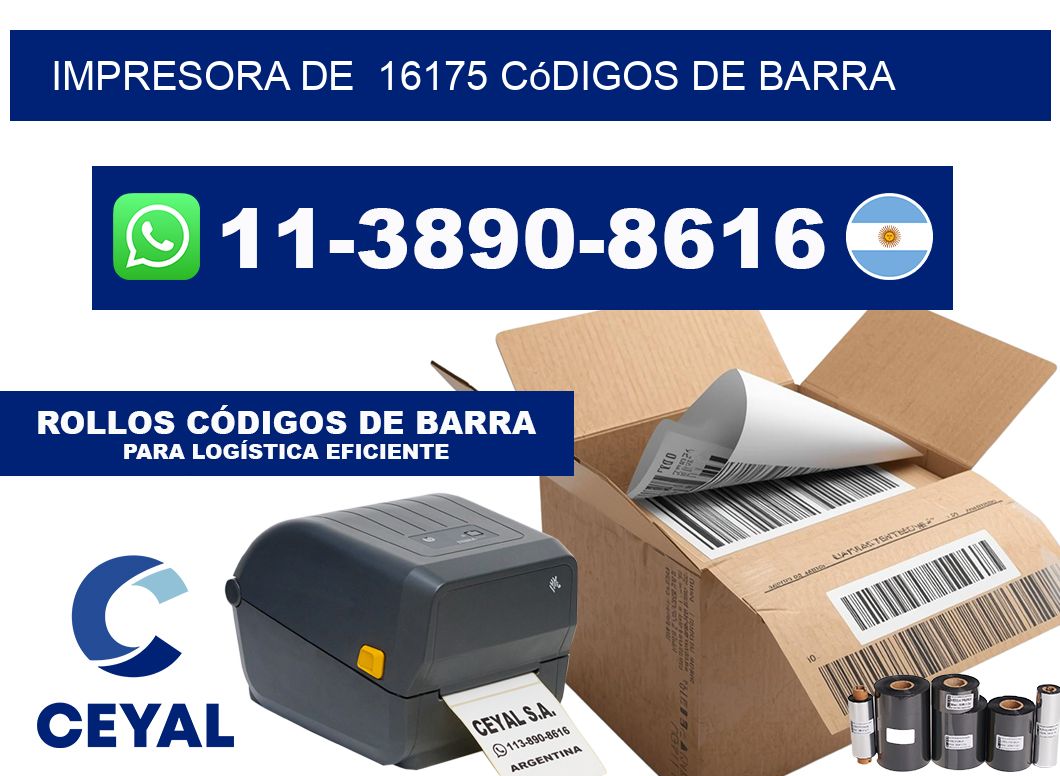 impresora de  16175 códigos de barra