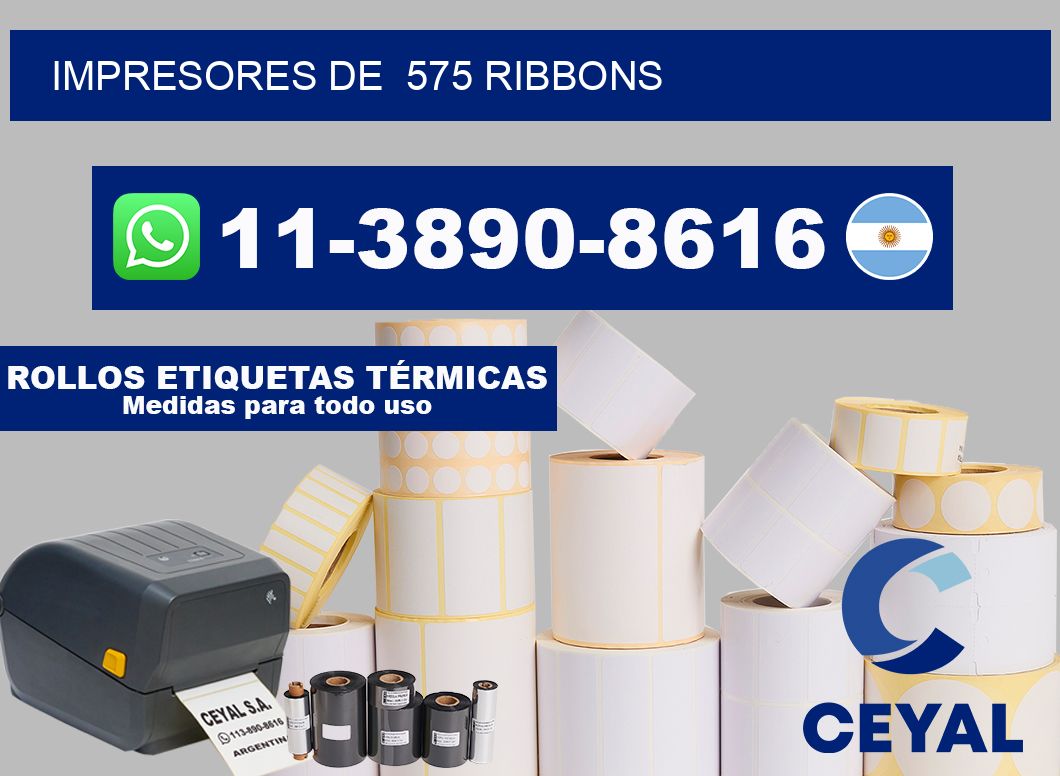 impresores de  575 ribbons