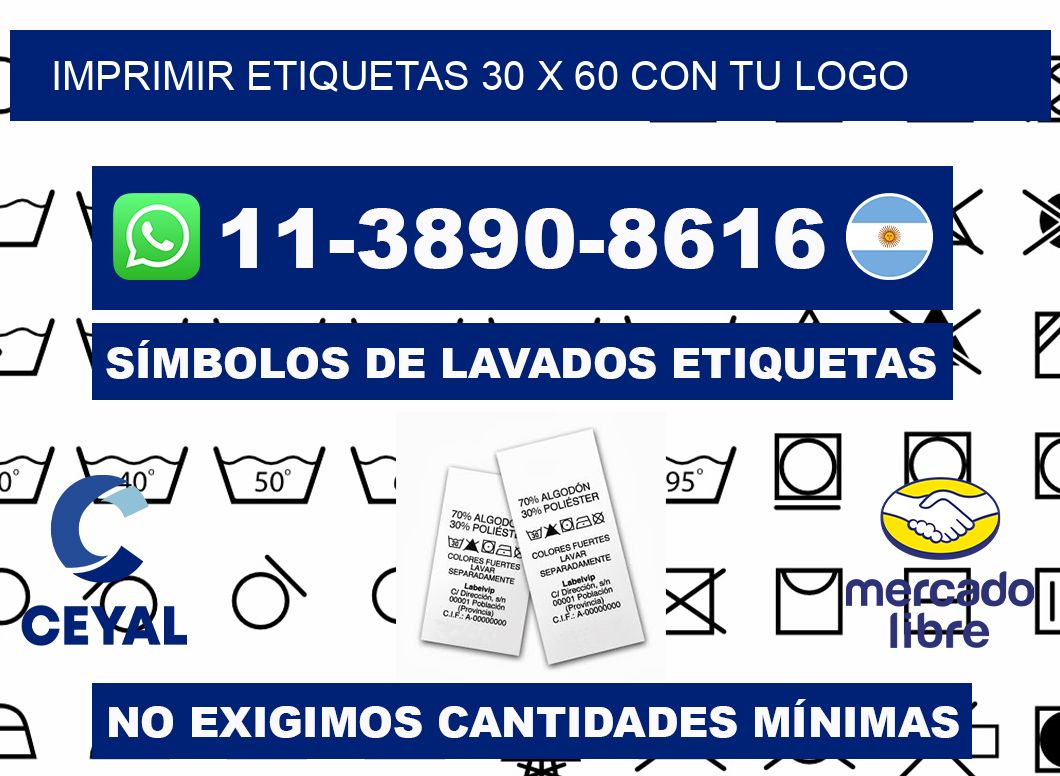imprimir etiquetas 30 x 60 con tu logo