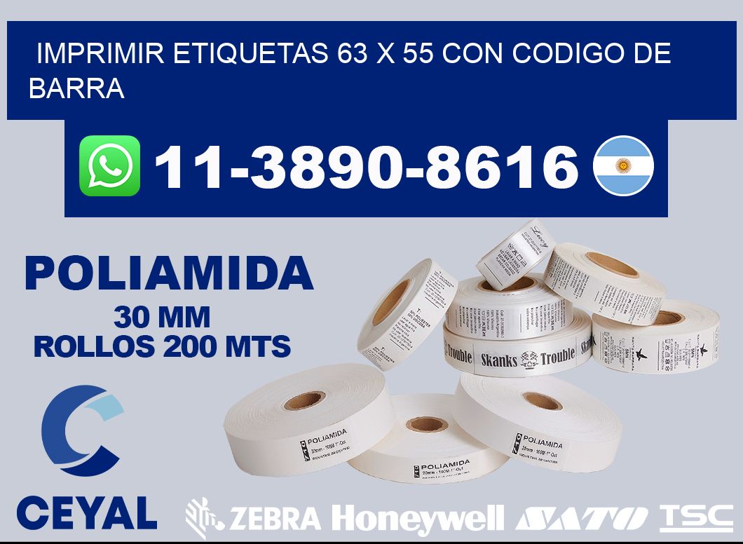 imprimir etiquetas 63 x 55 con codigo de barra