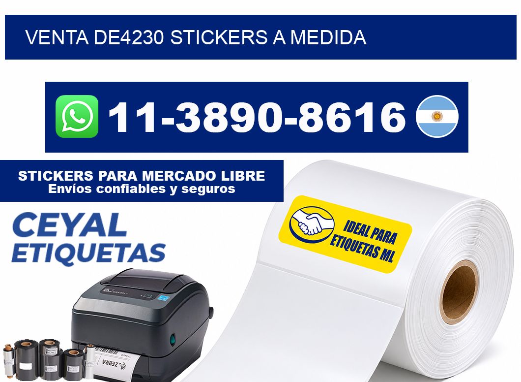 venta de4230 stickers a medida