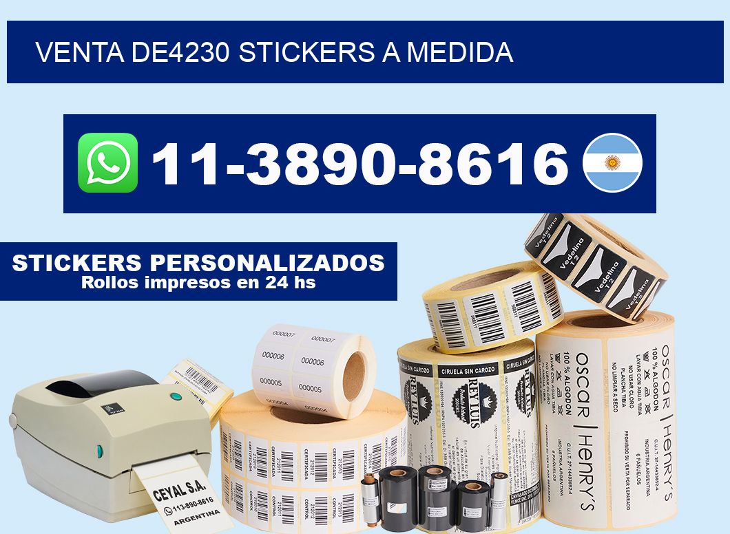 venta de4230 stickers a medida