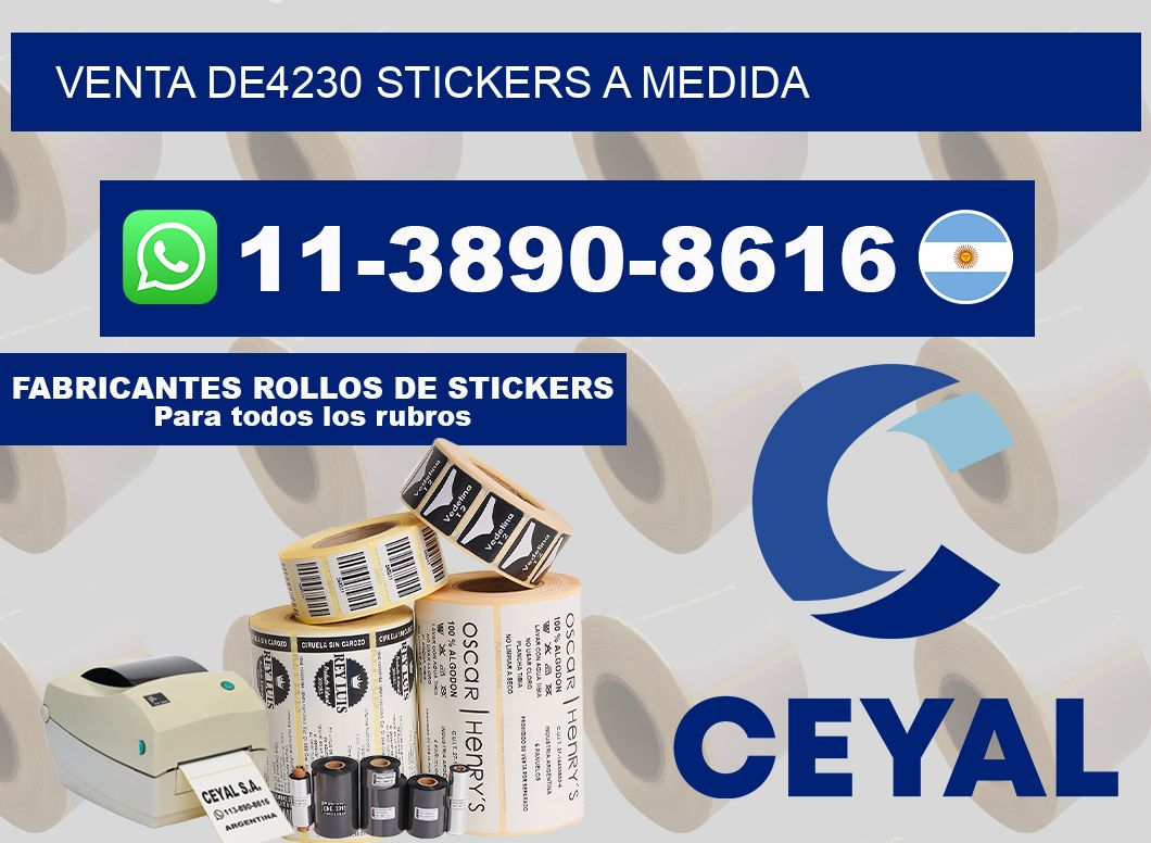 venta de4230 stickers a medida