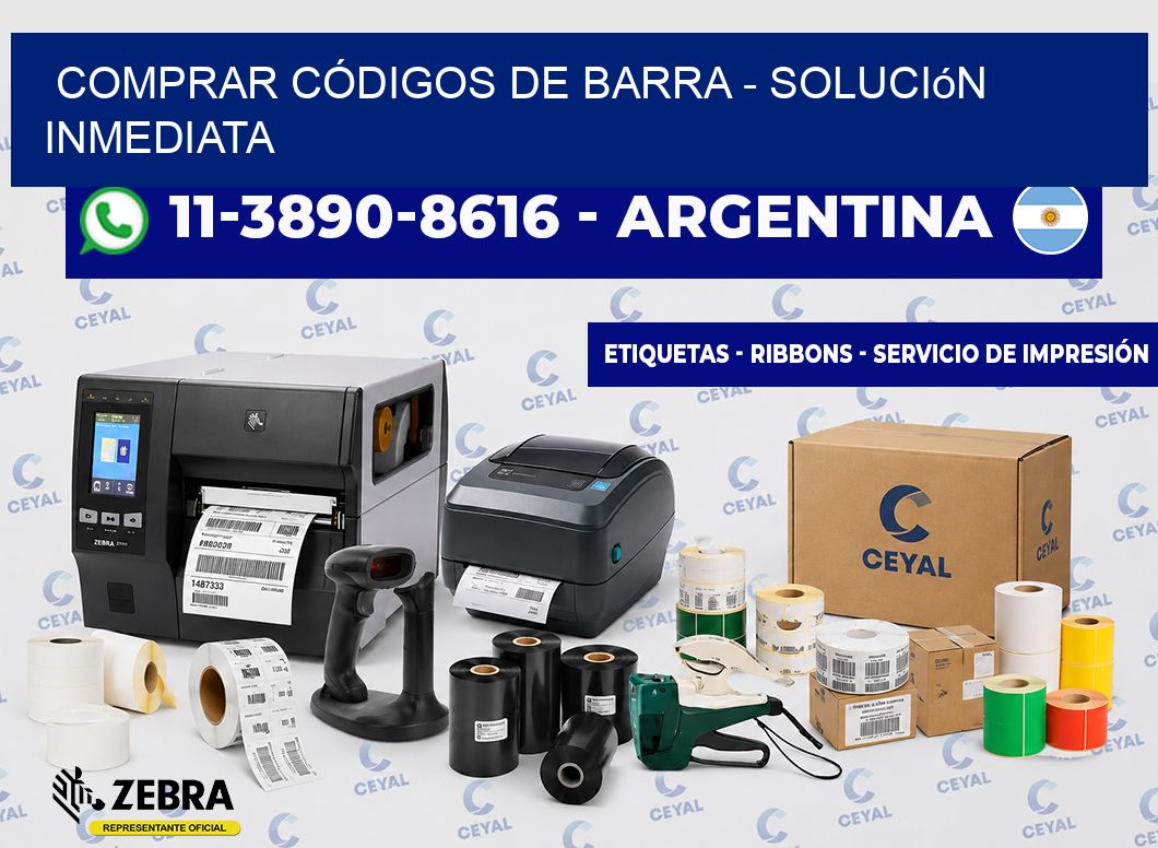 COMPRAR CÓDIGOS DE BARRA - Solución inmediata