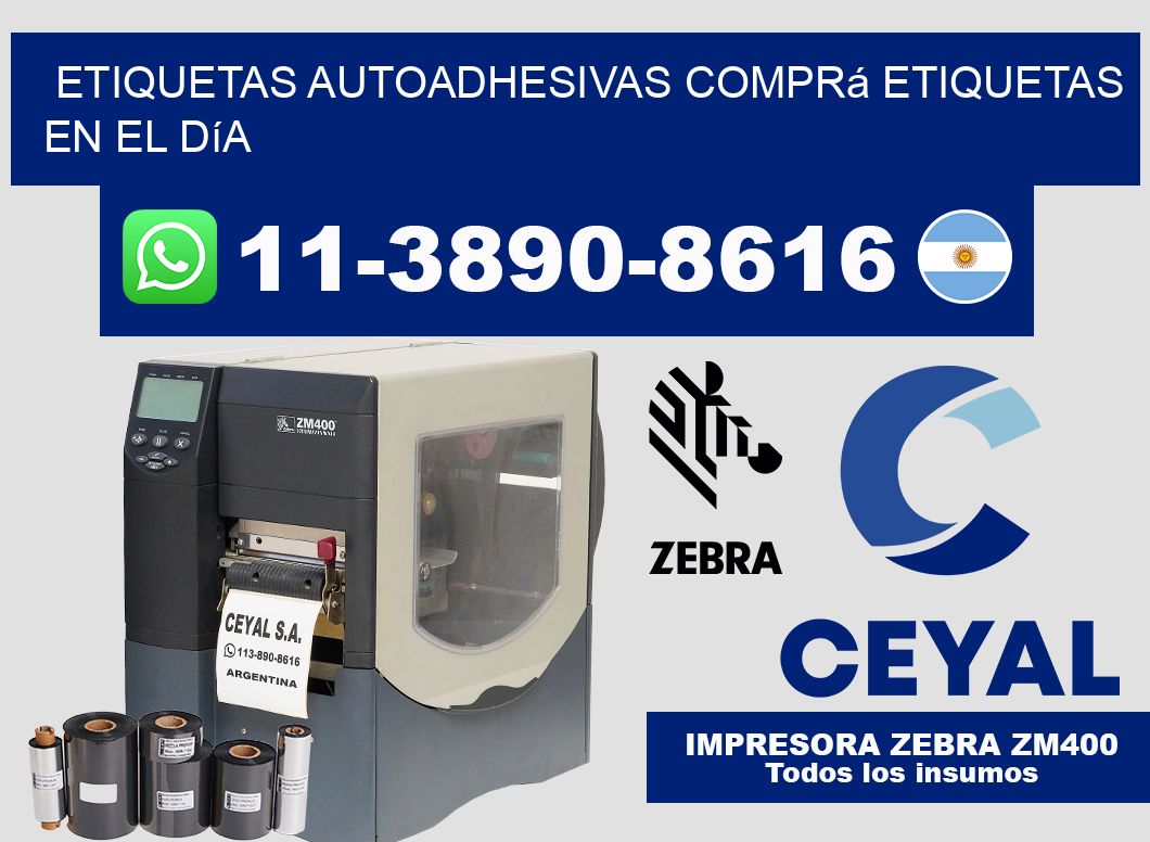 ETIQUETAS AUTOADHESIVAS Comprá etiquetas en el día