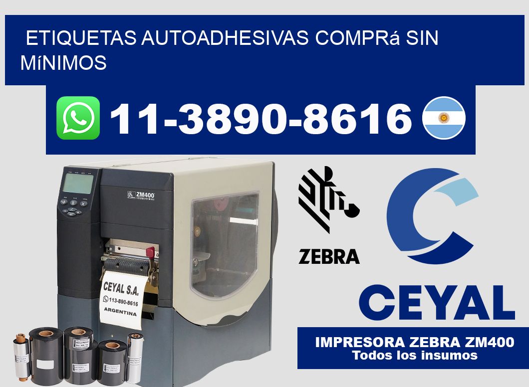 ETIQUETAS AUTOADHESIVAS Comprá sin mínimos