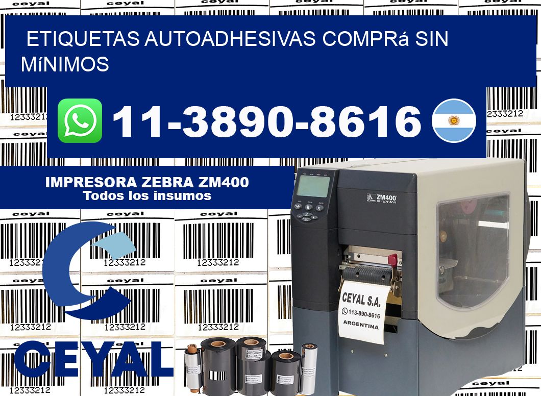 ETIQUETAS AUTOADHESIVAS Comprá sin mínimos