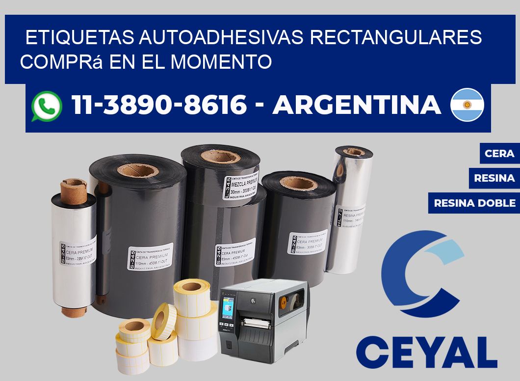 ETIQUETAS AUTOADHESIVAS RECTANGULARES Comprá en el momento