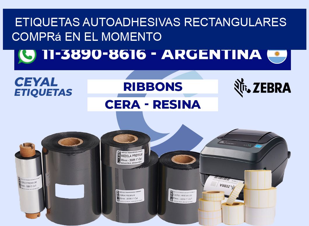 ETIQUETAS AUTOADHESIVAS RECTANGULARES Comprá en el momento