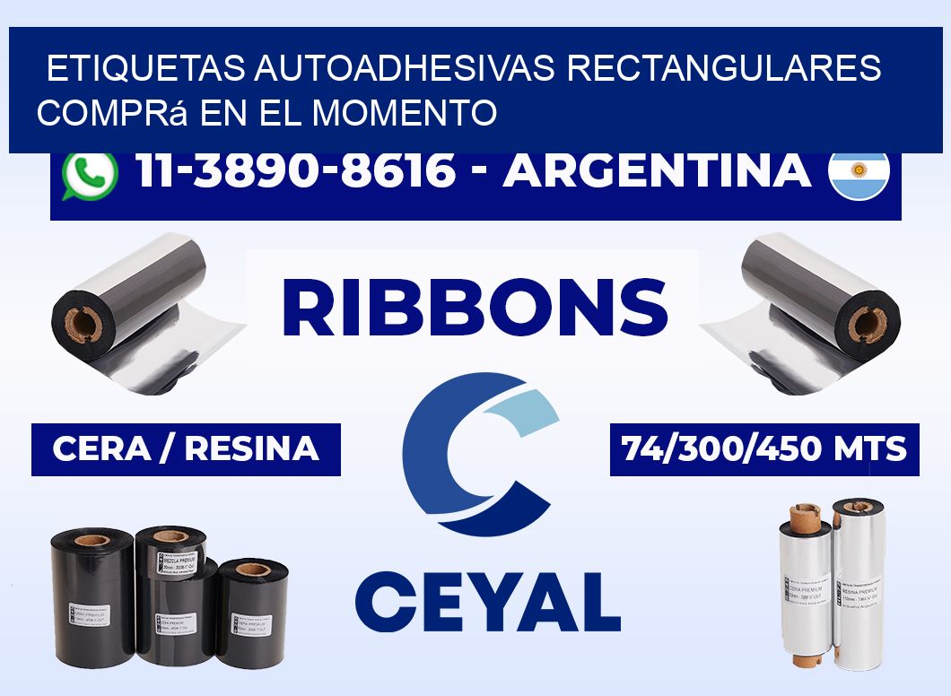 ETIQUETAS AUTOADHESIVAS RECTANGULARES Comprá en el momento