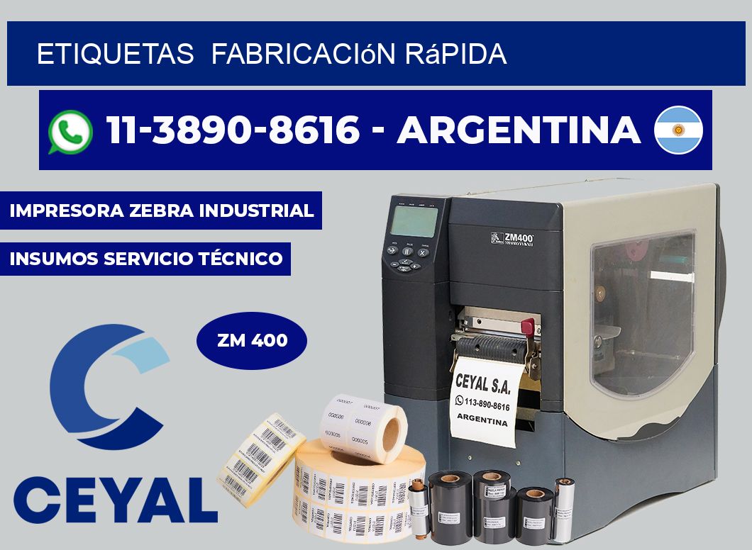 ETIQUETAS  Fabricación rápida