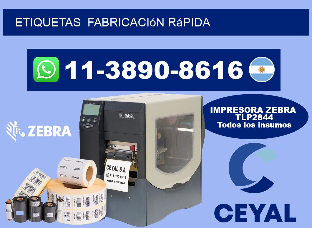 ETIQUETAS  Fabricación rápida
