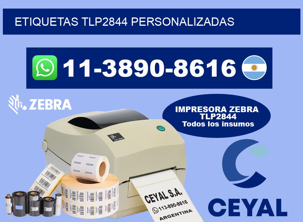 ETIQUETAS TLP2844 personalizadas