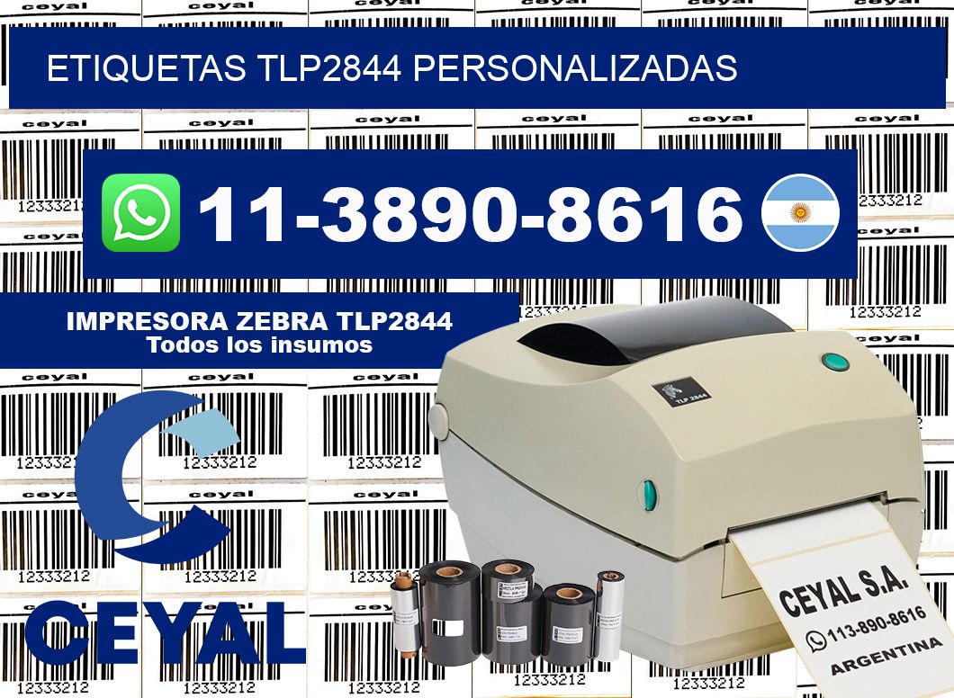 ETIQUETAS TLP2844 personalizadas