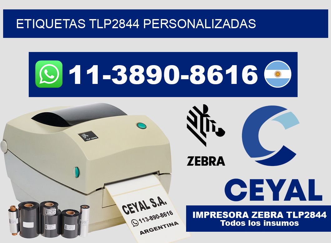 ETIQUETAS TLP2844 personalizadas