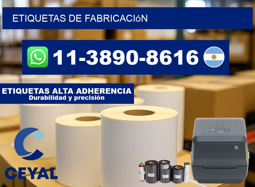 ETIQUETAS de fabricación