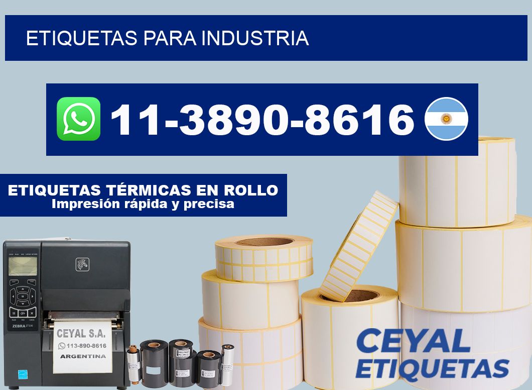 ETIQUETAS para industria