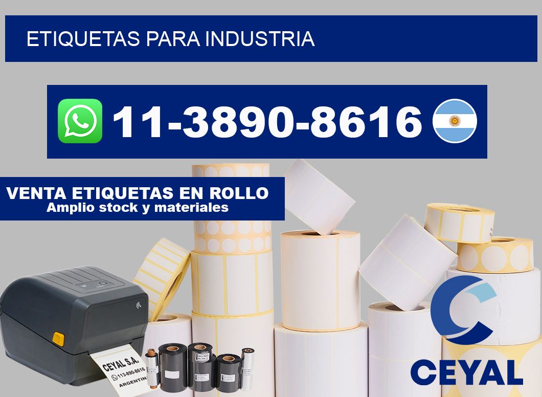 ETIQUETAS para industria