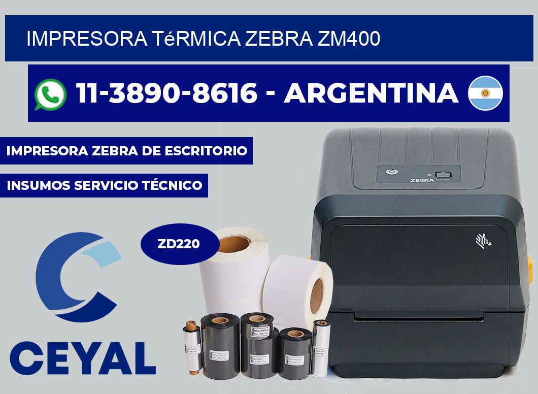 Impresora térmica Zebra zm400