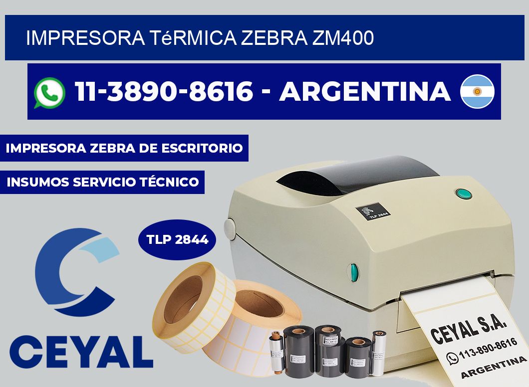 Impresora térmica Zebra zm400
