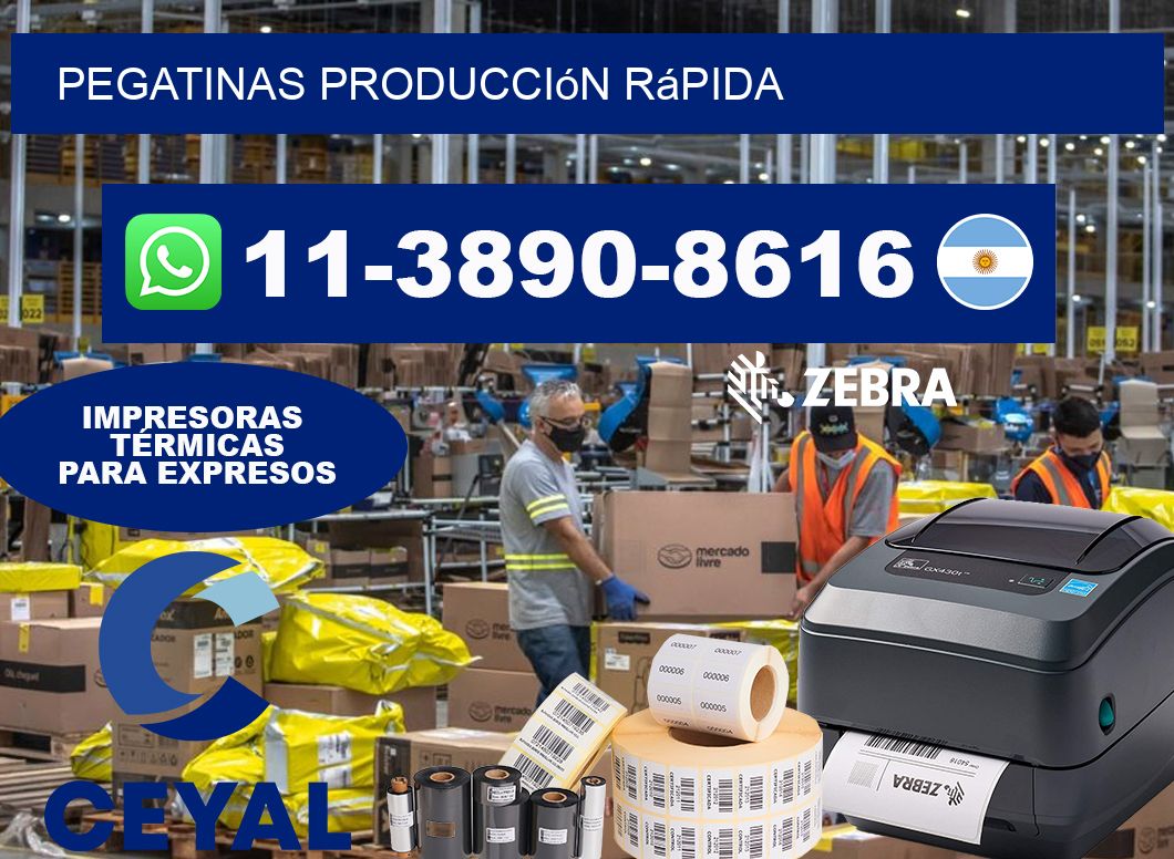 PEGATINAS Producción rápida