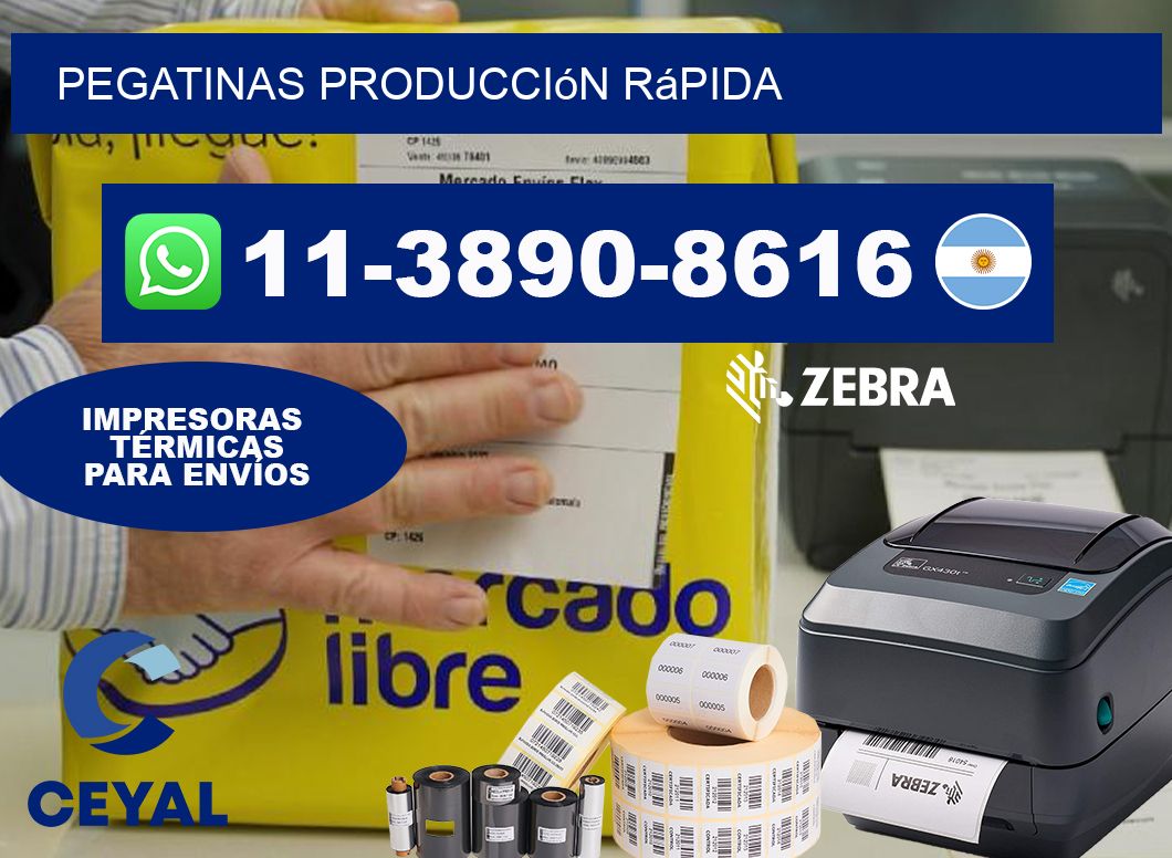 PEGATINAS Producción rápida