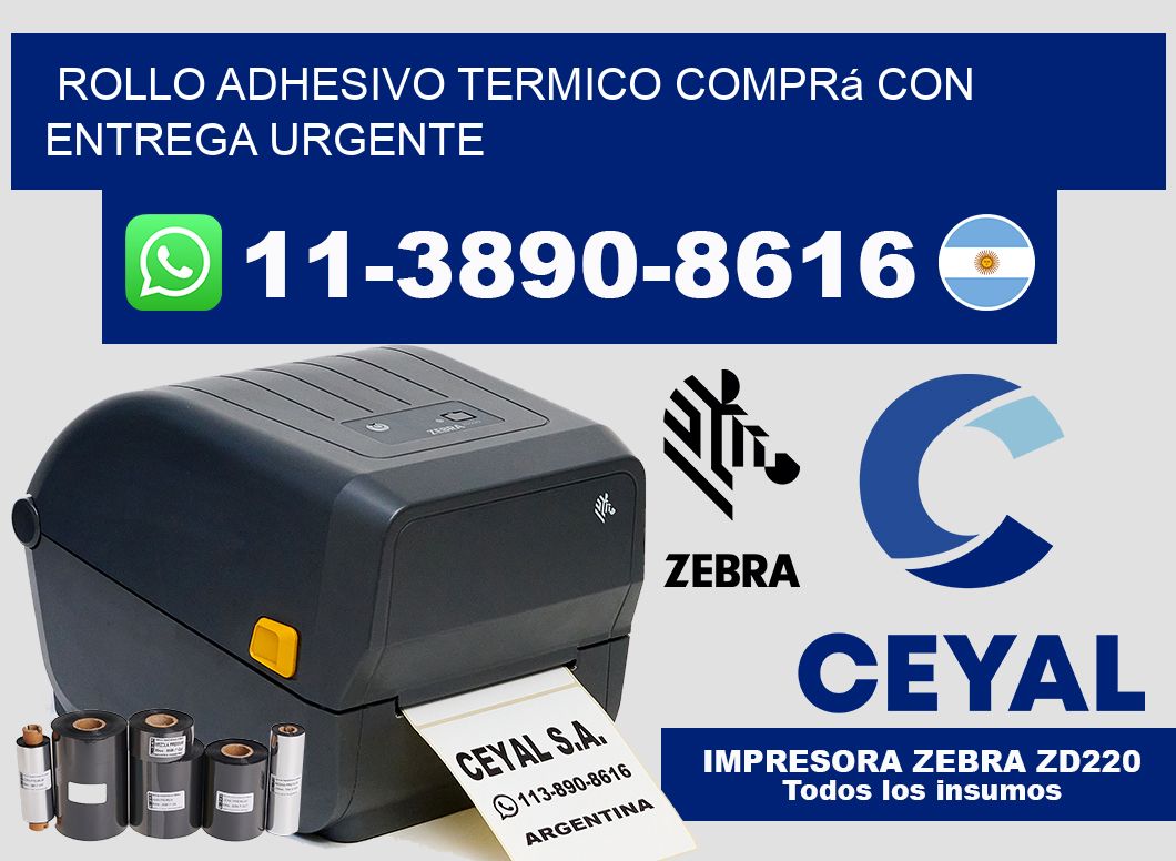 ROLLO ADHESIVO TERMICO Comprá con entrega urgente