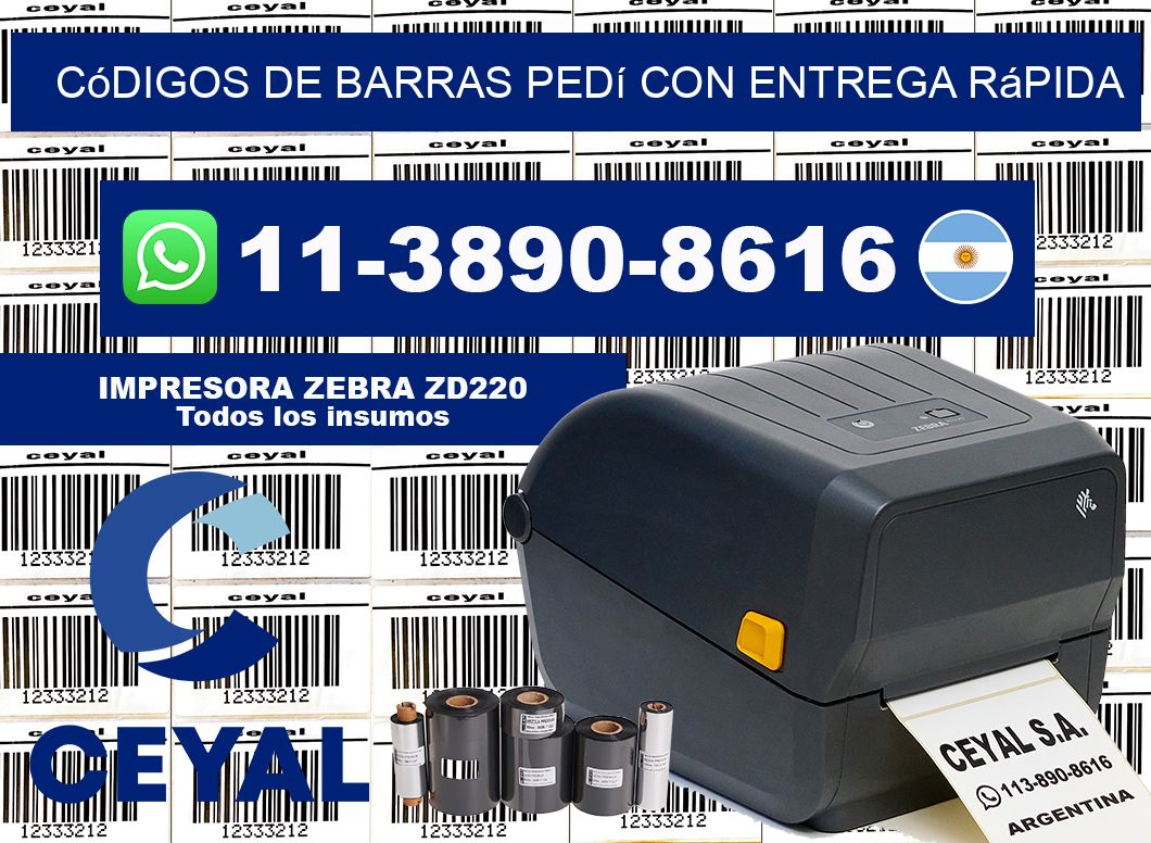 códigos de barras Pedí con entrega rápida