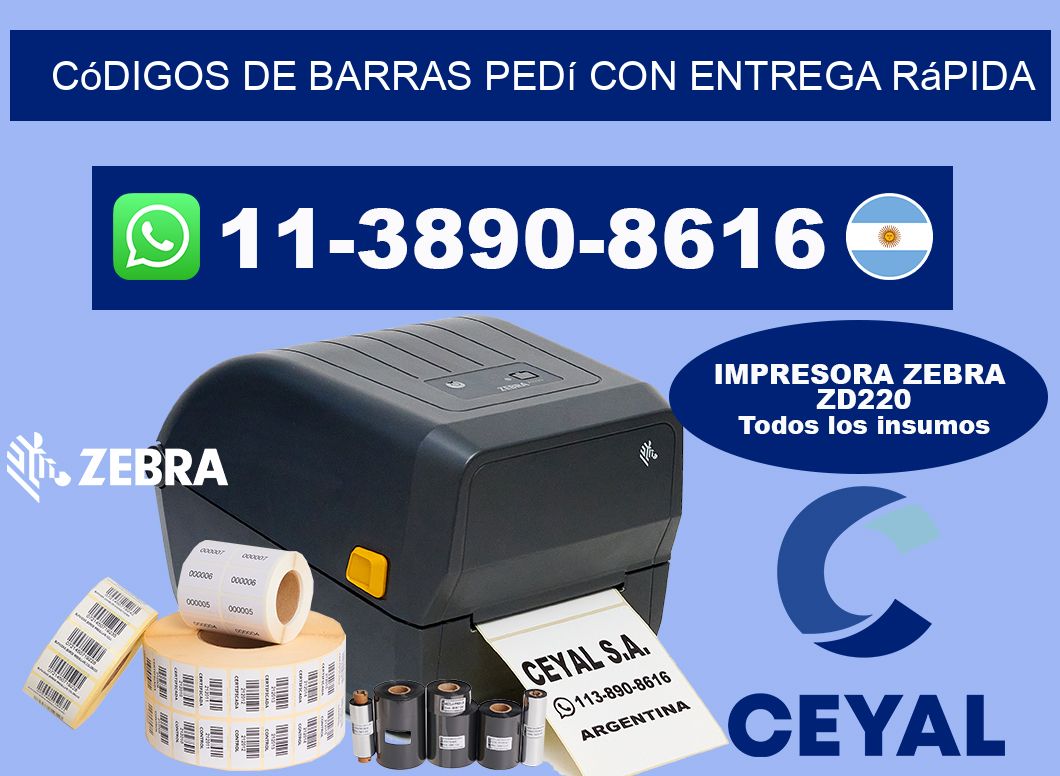 códigos de barras Pedí con entrega rápida