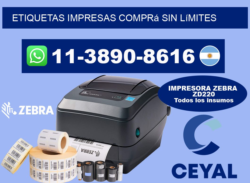 etiquetas impresas Comprá sin límites