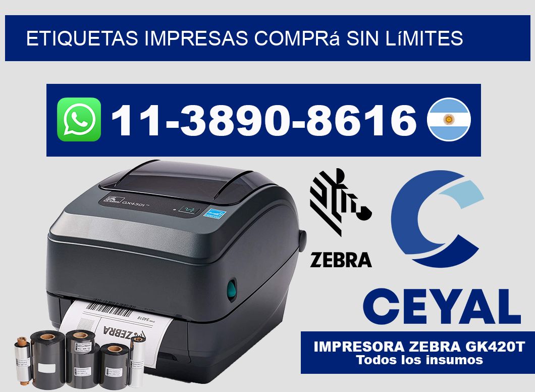 etiquetas impresas Comprá sin límites
