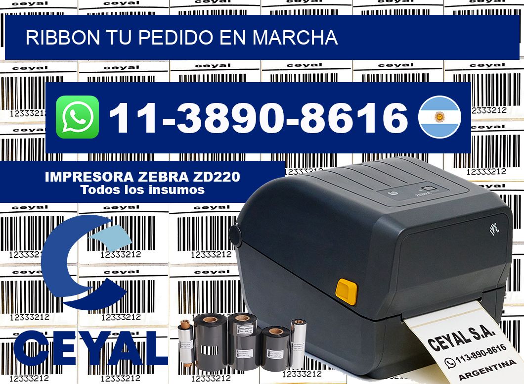 ribbon Tu pedido en marcha