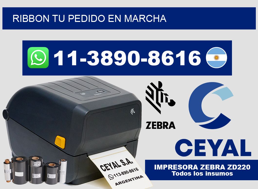 ribbon Tu pedido en marcha