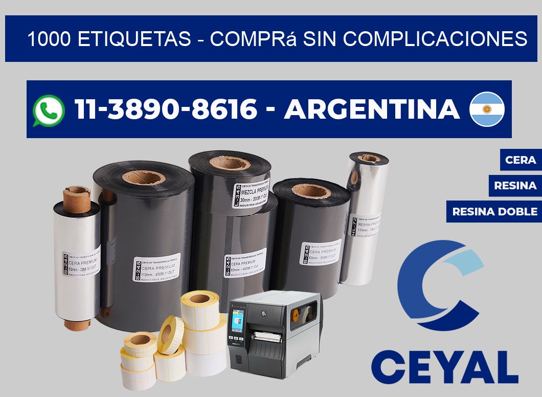 1000 ETIQUETAS - Comprá sin complicaciones