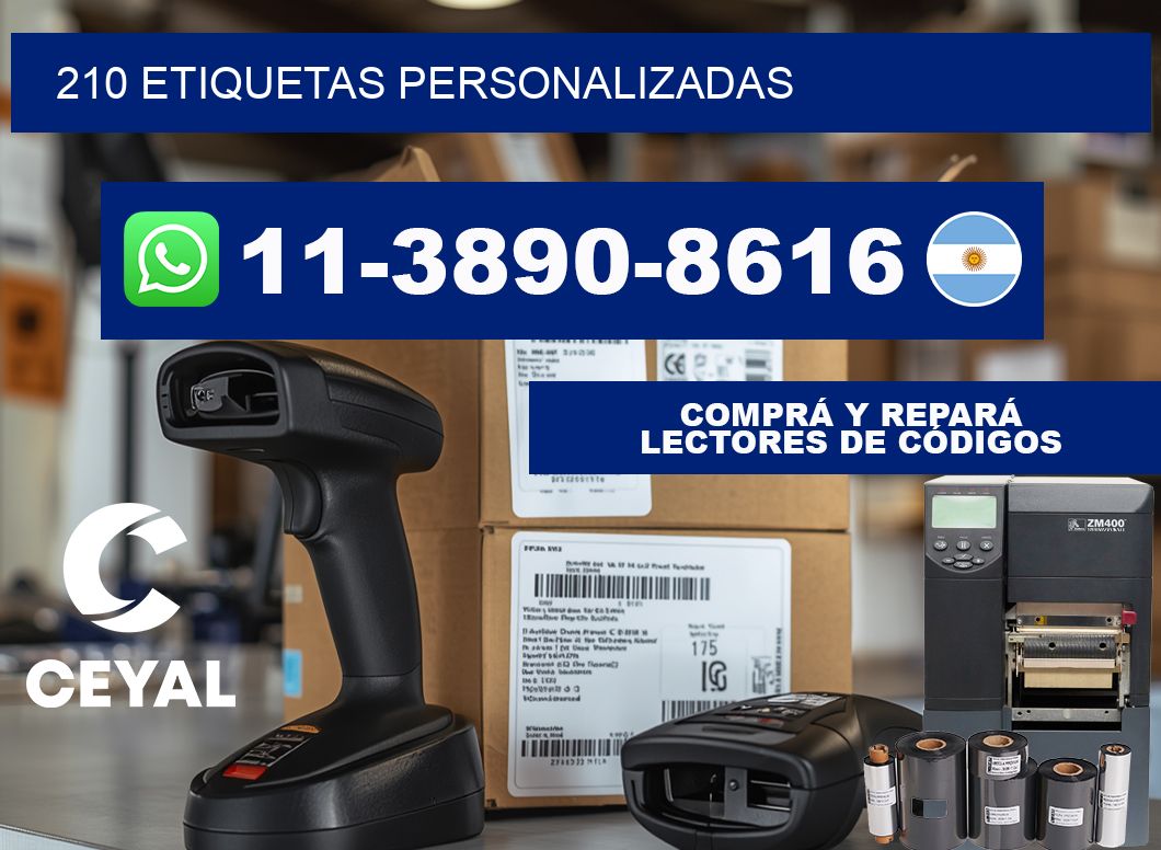 210 ETIQUETAS PERSONALIZADAS