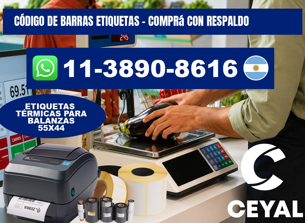 CÓDIGO DE BARRAS ETIQUETAS - Comprá con respaldo