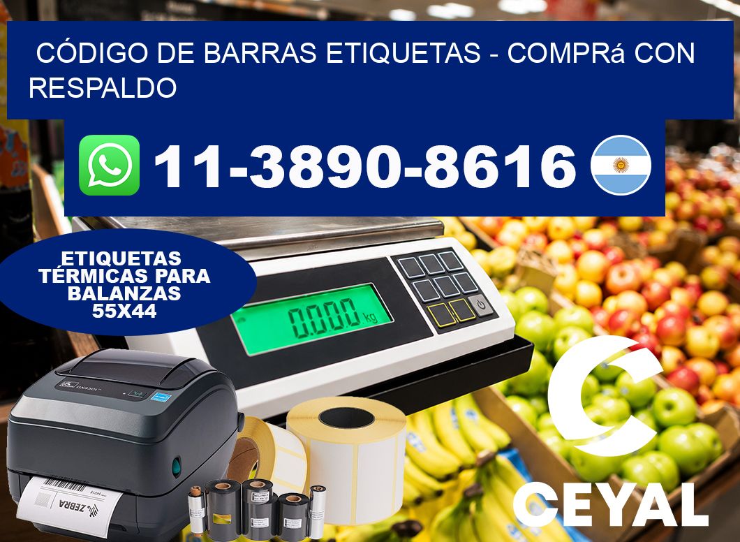 CÓDIGO DE BARRAS ETIQUETAS – Comprá con respaldo