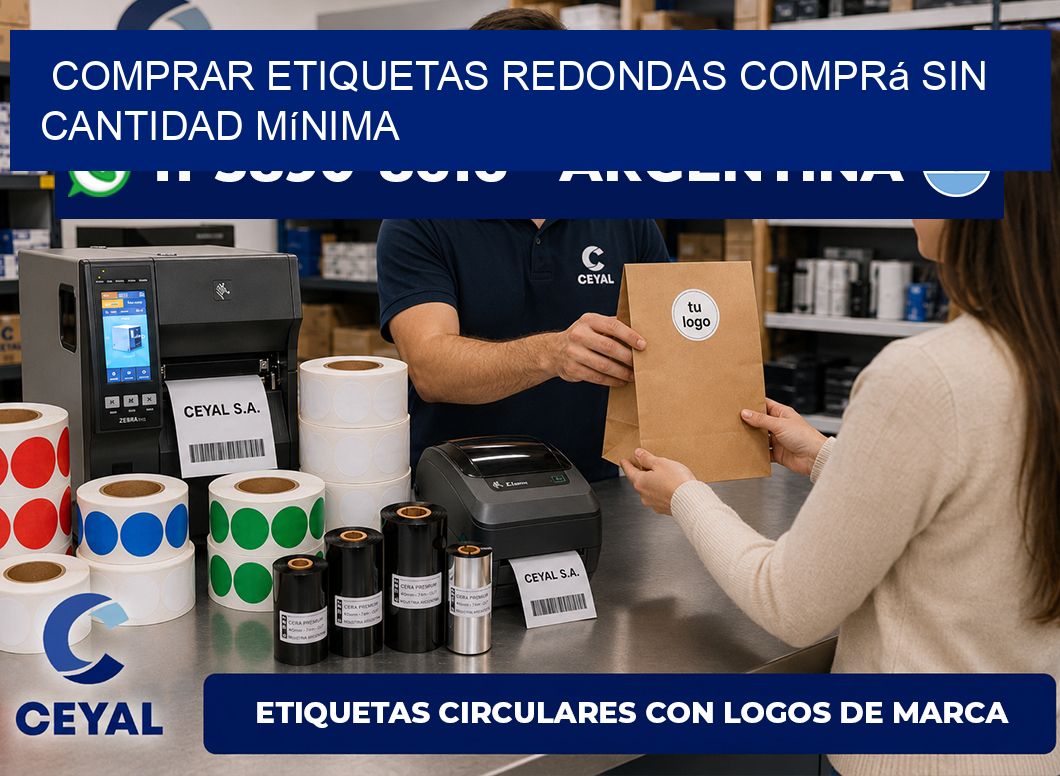 COMPRAR ETIQUETAS REDONDAS Comprá sin cantidad mínima