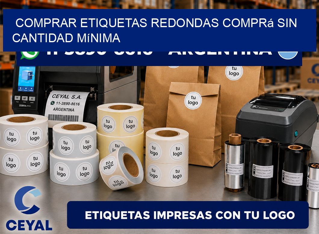 COMPRAR ETIQUETAS REDONDAS Comprá sin cantidad mínima