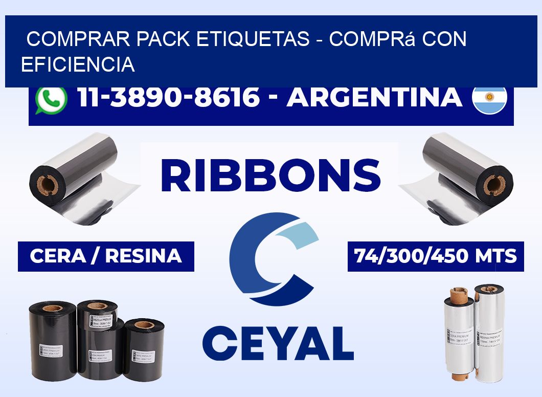 COMPRAR PACK ETIQUETAS - Comprá con eficiencia