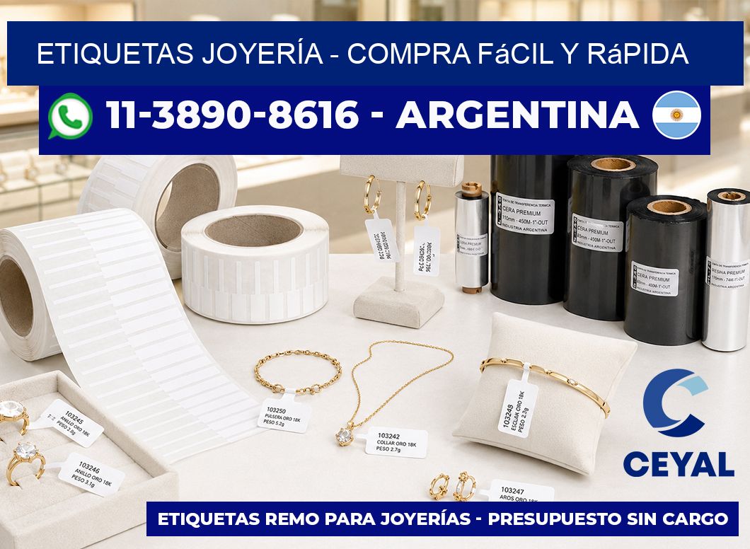 ETIQUETAS JOYERÍA – Compra fácil y rápida