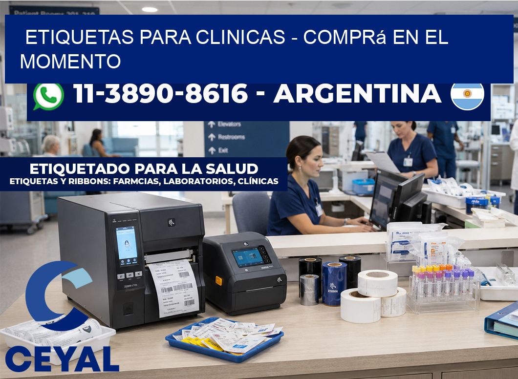 ETIQUETAS PARA CLINICAS - Comprá en el momento