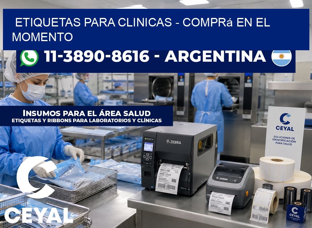 ETIQUETAS PARA CLINICAS – Comprá en el momento