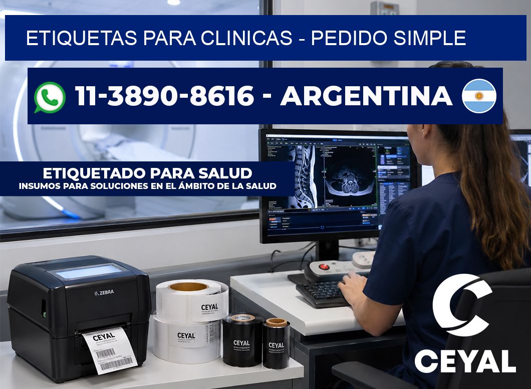 ETIQUETAS PARA CLINICAS - Pedido simple