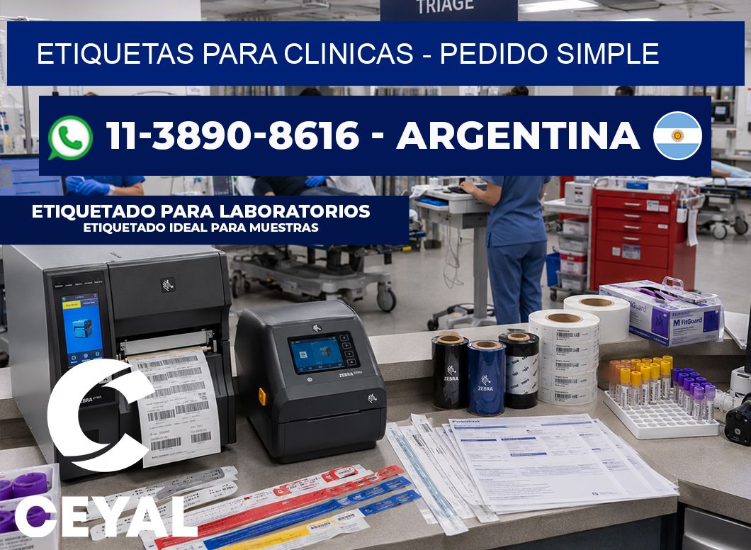 ETIQUETAS PARA CLINICAS – Pedido simple