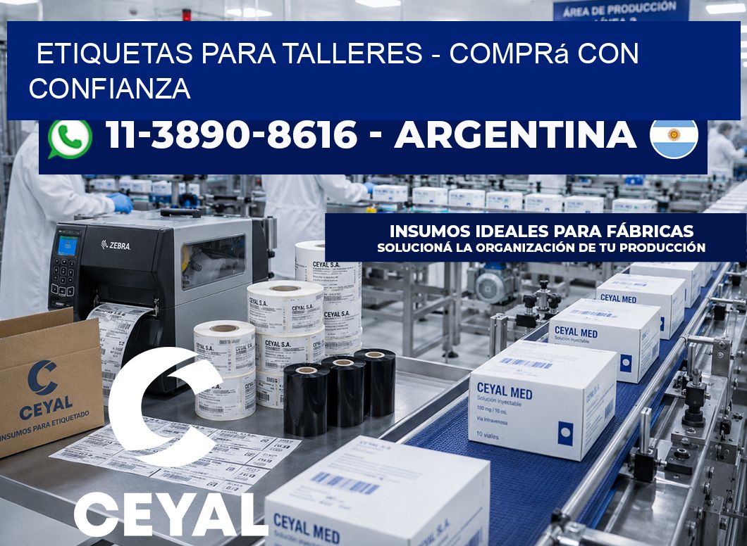 ETIQUETAS PARA TALLERES – Comprá con confianza