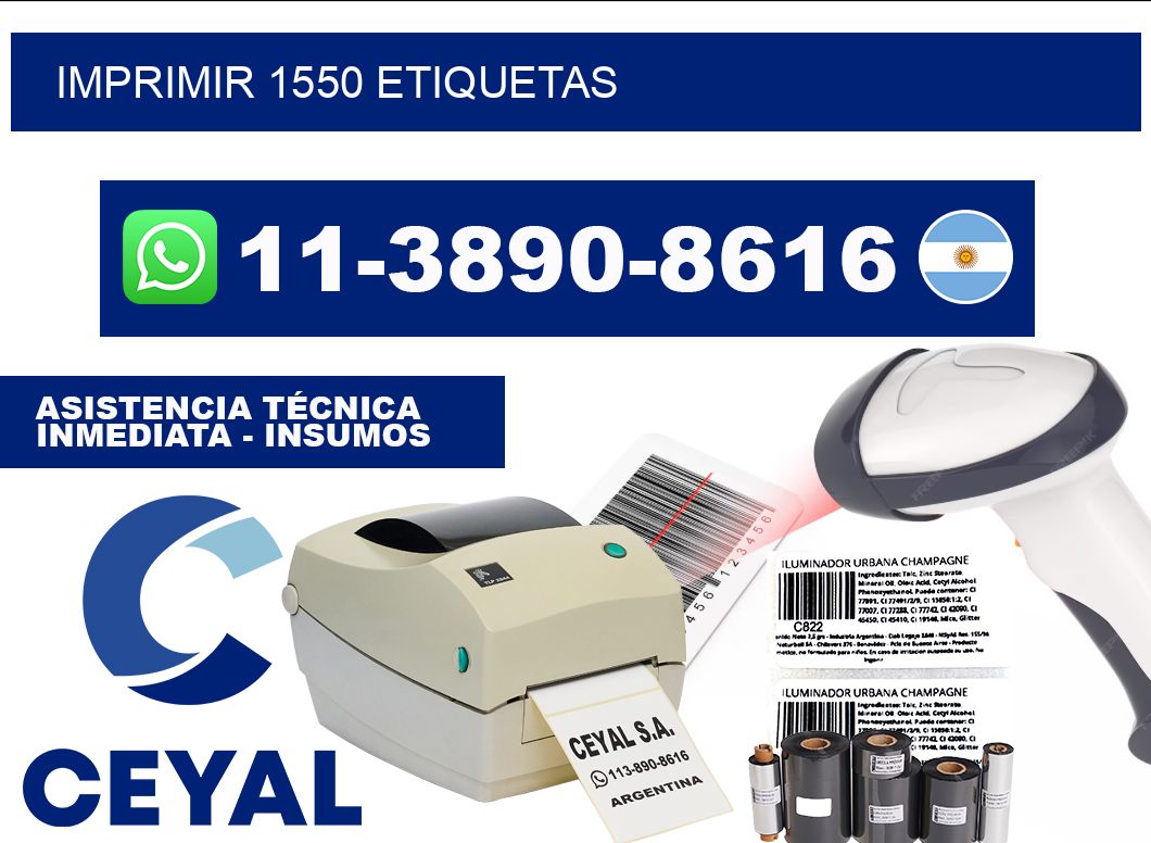 IMPRIMIR 1550 ETIQUETAS