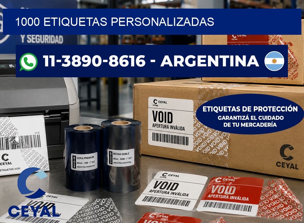 1000 ETIQUETAS PERSONALIZADAS