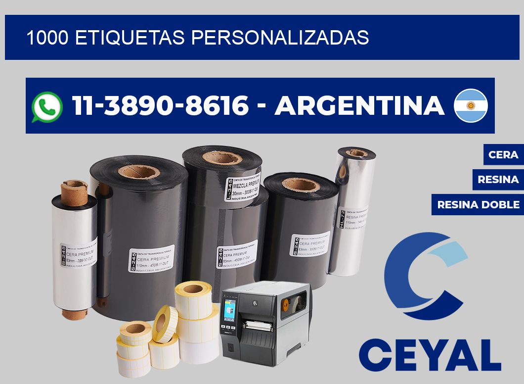1000 ETIQUETAS PERSONALIZADAS